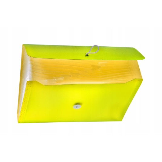 Teczka harmonijka A4 TETIS 13 przegródek żólta