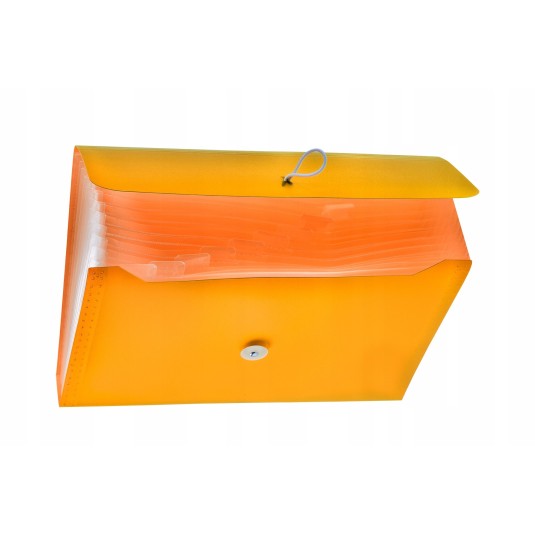 Teczka harmonijka A4 TETIS 13 przegródek pomarańcz