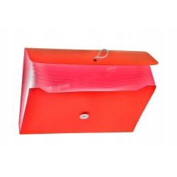 Teczka harmonijka A4 TETIS 13 przegródek czerwona