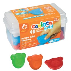 Kredki misiaki BABY Carioca od 1 roku 48 szt.
