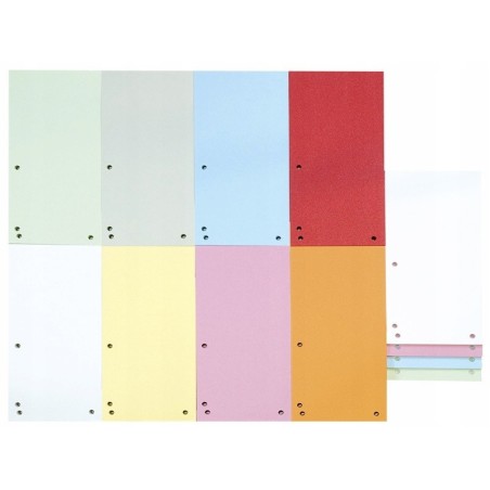 Przekładki do segregatora 1/3 A4 mix kolor 100 szt