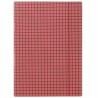 Teczka z gumką A4 DONAU czerwona w kratkę 400g/m2