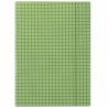 Teczka z gumką A4 DONAU zielona w kratkę 400g/m2