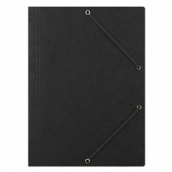 Teczka preszpanowa z gumką DONAU A4 czarna