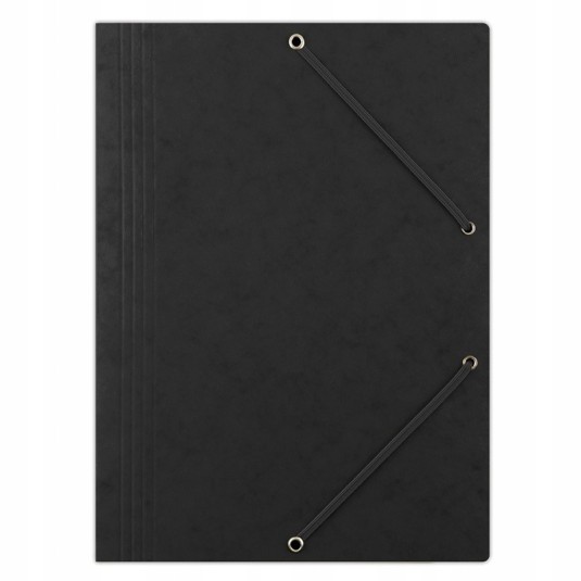 Teczka preszpanowa z gumką DONAU A4 czarna