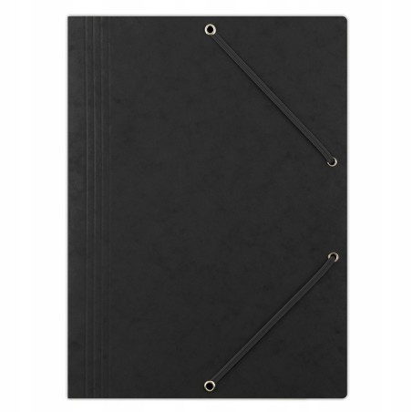 Teczka preszpanowa z gumką DONAU A4 czarna