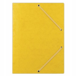 Teczka preszpanowa z gumką DONAU A4 żółta