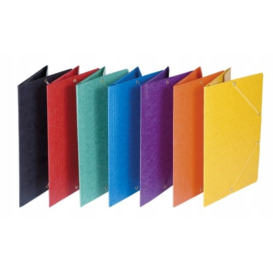 Teczka preszpanowa z gumką DONAU A4 żółta