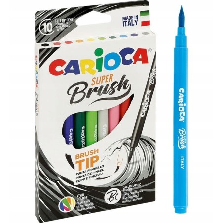 Pisaki Carioca BRUSH TIP 10 kol. kaligrafia 42937