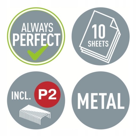 Zszywacz mini No. 10 LEITZ WOW 5528 turkusowy 10 k