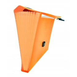 Teczka A4 13 przegródek TETIS rączka pomarańcz