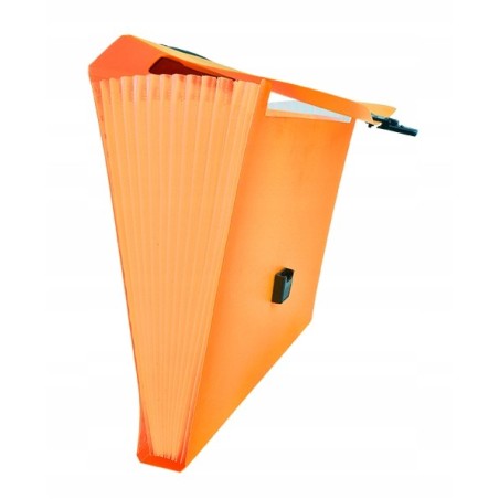Teczka A4 13 przegródek TETIS rączka pomarańcz