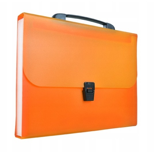 Teczka A4 13 przegródek TETIS rączka pomarańcz