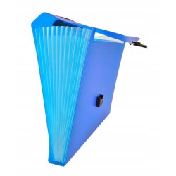 Teczka A4 13 przegródek TETIS z rączką niebieska