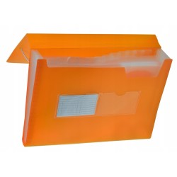 Teczka harmonijka TETIS A4 13 przegródek pomarańcz