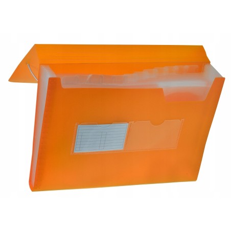 Teczka harmonijka TETIS A4 13 przegródek pomarańcz