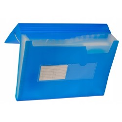 Teczka harmonijka TETIS A4 13 przegródek niebieska