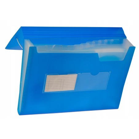 Teczka harmonijka TETIS A4 13 przegródek niebieska