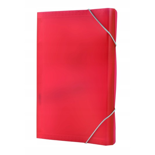 Teczka harmonijka TETIS A4 13 przegródek czerwona