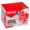 Spinacze krzyżowe OFFICE 65 mm do papieru 12 szt.