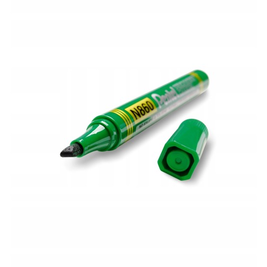 Marker permanentny PENTEL N860 zielony ścięty