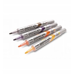 Markery do tablic PENTEL Maxiflo z tłoczkiem 4 kol