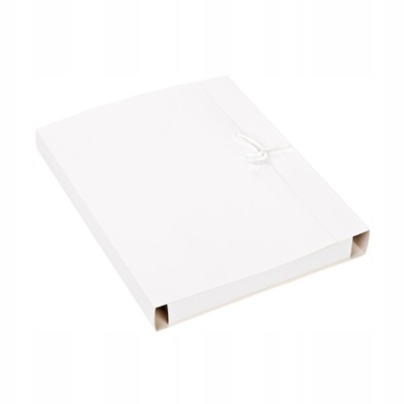 Teczka wiązana A4 biała 50 mm tektura 300g