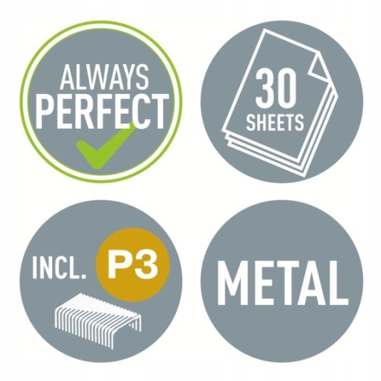 Zszywacz metalowy LEITZ WOW 5502 czarny 30 kartek