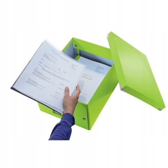 Pudełko ozdobne uniwersalne A4 LEITZ WOW zielone