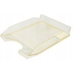 Półka na dokumenty szuflada żółta A4 transparent