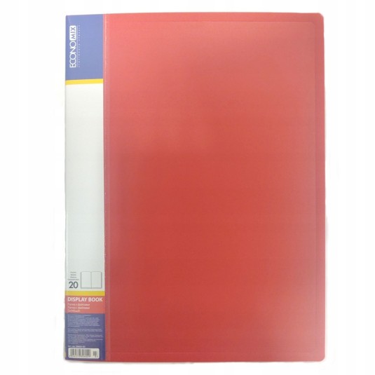 Teczka ofertowa album 20 koszulek A4 czerwona