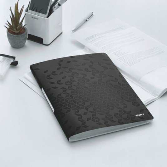 Teczka ofertowa album LEITZ WOW 20 koszulek czarny