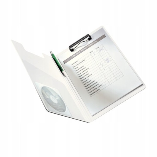 Deska z klipem i okładką A4 LEITZ WOW turkusowa