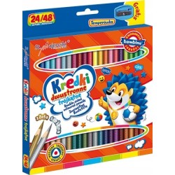 BAMBINO kredki trójkątne dwustronne 24/48 kolorów