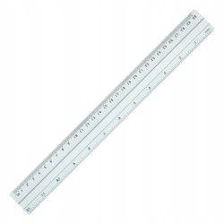 Linijka aluminiowa 30 cm GRAND dwie skale