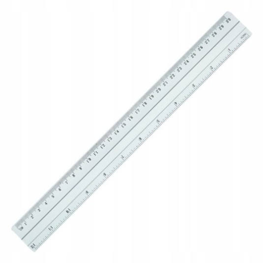 Linijka aluminiowa 30 cm GRAND dwie skale