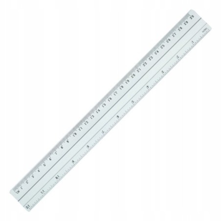 Linijka aluminiowa 30 cm GRAND dwie skale