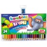 Kredki BAMBINO szkolne grube 24 kolory +temperówka