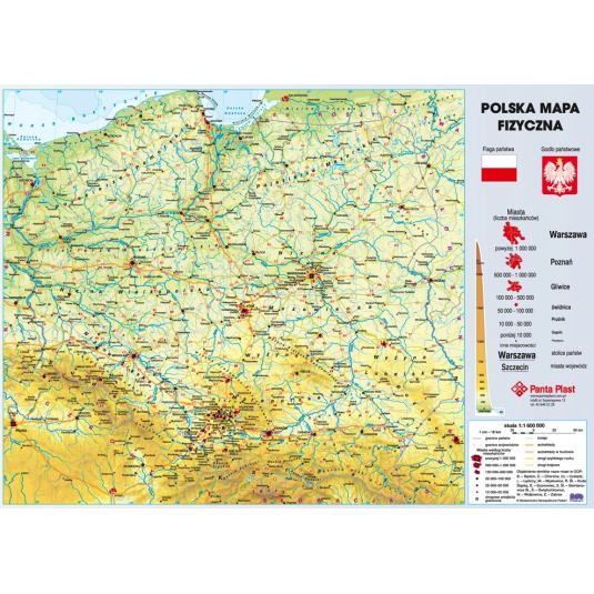 PODKŁAD DWUSTRONNY Z MAPĄ POLSKI