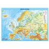 DWUSTRONNA PODKŁADKA NA BIURKO Z MAPĄ EUROPY