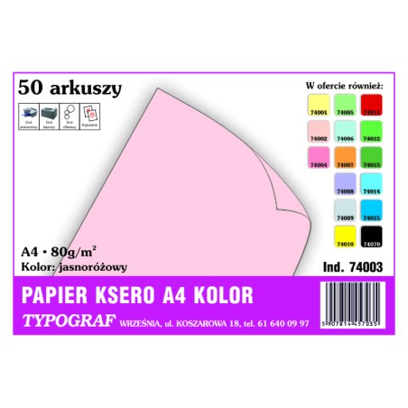 Papier ksero A4 80g...