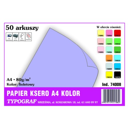Papier ksero A4 80g...