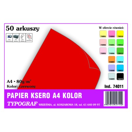 Papier ksero A4 80g...