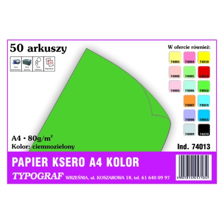 Papier ksero A4 80g...