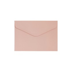 Koperta gładka pudrowy róż  C6 op.10szt 130g