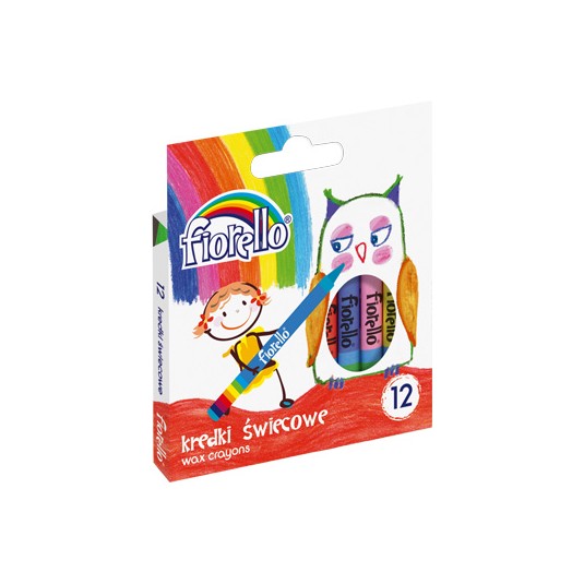 Kredki świecowe Fiorello 12 kolorów