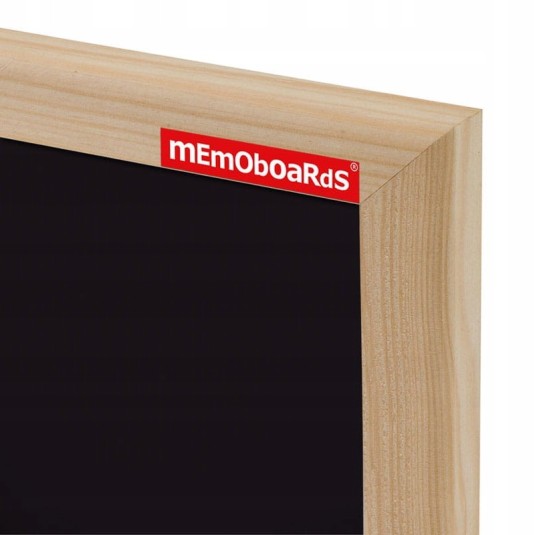 Tablica kredowa czarna rama drewniana 40x30 cm