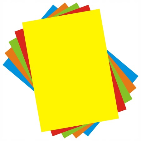 Papier kolorowy A4 xero 80g 5 kolorów 100 arkuszy